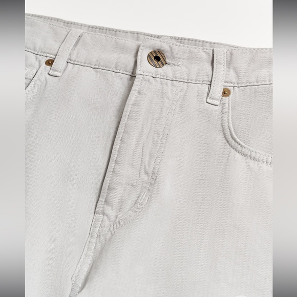 Billy Reid Cotton Linen 5 Pocket Pant in Quarry - Picture 7 of 14